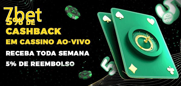 Promoções do cassino ao Vivo 7bet